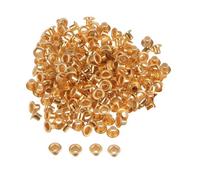 Neel Blue 2mm Brass Eyelets, Durable & Rust-Proof Grommets, Rose Gold - 100Pcs