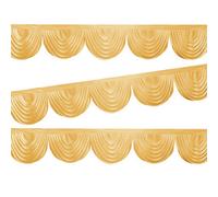 Neel Blue 3 Metres Swag Curtain Ice Silk Detachable Backdrop Swag, Gold