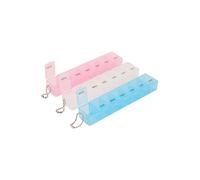 Neel Blue 3-Pack 7-Day Single Dose Pill Organiser - 7 Compartment Neel Blue Multicolor
