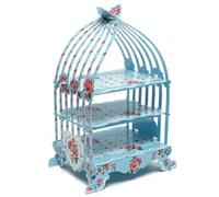 Neel Blue 3-Tier Cupcake Stand Birdcage Theme, Blue