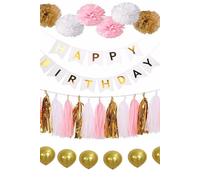 Neel Blue 30PCS Happy Birthday Decorations Set Neel Blue Multicolor
