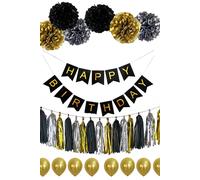 Neel Blue 30PCS Happy Birthday Decorations Set Neel Blue Multicolor