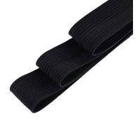 Neel Blue 32mm Flat Elastic Band Stretchable Elastic Cord Stretch Strap, Black - 5 Metres