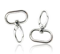 Neel Blue 32mm Silver Metal Trigger Snap Hook Buckle, Swivel Snap Fastener