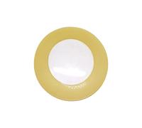 Neel Blue 33cm Charger Plates Checkered Design Glass Plates for Dinner Table Decoration in Gold Neel Blue Gold