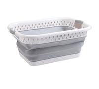 Neel Blue 39L Collapsible Foldable Laundry Basket - Grey