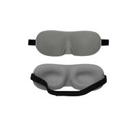 Neel Blue 3D Contoured Eye Mask for Sleeping, Blindfold Sleep Mask with Adjustable Strap in Grey