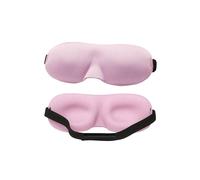 Neel Blue 3D Contoured Eye Mask for Sleeping, Blindfold Sleep Mask with Adjustable Strap in Light Pink