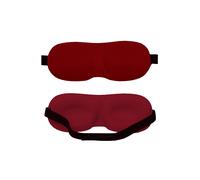 Neel Blue 3D Contoured Eye Mask for Sleeping, Blindfold Sleep Mask with Adjustable Strap in Maroon