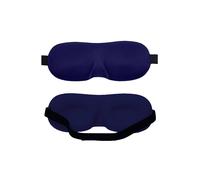 Neel Blue 3D Contoured Eye Mask For Sleeping, Blindfold Sleep Mask With Adjustable Strap In Navy Navy