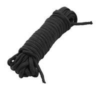 Neel Blue 3mm Wide Nylon Braided Cord Rattail Cord, Black - 1 Metre