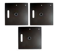 Neel Blue 3Pcs Base Plate For Pipe And Drapes, 500mm X 500mm X 5mm