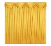 Neel Blue 3X3 M Ice Silk Backdrop Curtain Photography Scenery For Christmas Events Decor, Gold