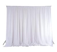 Neel Blue 3X3 M Ice Silk Backdrop Curtain Photography Scenery For Christmas Events Decor, White