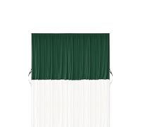 Neel Blue 3x3 Metres Curtain Backdrop, Polyester Fabric Drapes in Green | Size: 300 cm Neel Blue Green 300 cm