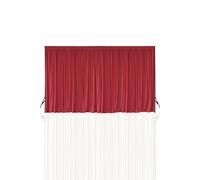 Neel Blue 3x3 Metres Curtain Backdrop, Polyester Fabric Drapes in Red | Size: 300 cm Neel Blue Red 300 cm