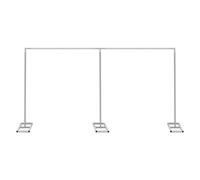 Neel Blue 3X6 Metal Frame Backdrop Stand, Photography Arch Stand Kit