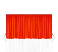 Neel Blue 3X6 Metres Spandex Backdrop Curtain Wrinkle-Free Polyester Fabric Panel, Red