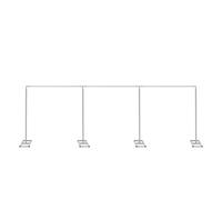 Neel Blue 3X9 Metal Frame Backdrop Stand, Photography Arch Stand Kit