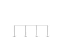 Neel Blue 3x9 Metres Arch Stand with Base, Backdrop Frame Stand in Silver Neel Blue Silver