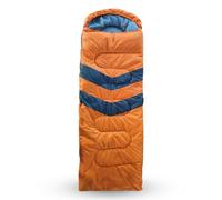 Neel Blue 4 Season Envelope Shape Sleeping Bag For Single Adult With Double Sided Zip, Orange