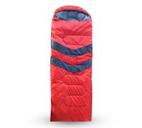 Neel Blue 4 Season Envelope Shape Sleeping Bag For Single Adult With Double Sided Zip, Red