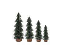 Neel Blue 4 Sizes Green Snow-Dusted Pine Christmas Tree, Mini Tabletop Tree Set Neel Blue Green