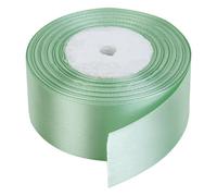 Neel Blue 40mm Mint Green Double Sided Satin Polyester Ribbon Roll, 25 Metres