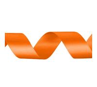 Neel Blue 40mm Tangerine Orange Double Sided Satin Polyester Ribbon Roll, 25 Metres