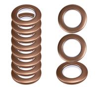 Neel Blue 42mm Platic Eyelets, Brown Grommet Rings For Curtains & Drapes, Backdrop, 10Pcs