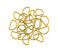 Neel Blue 45mm Metal D Ring Buckle For Diy Crafts, Webbing Strap, Purse, Pet Collars, Gold - 10Pcs