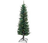 Neel Blue 4Ft Pre-Lit Slim Artificial Christmas Tree, Pre-Lit Xmas Tree
