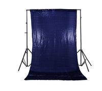 Neel Blue 4Ft X 7Ft Sequin Backdrop Photography Background Shiny Fabric Glitter Curtain Backdrop, Royal Blue