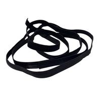 Neel Blue 4mm Wide Flat Elastic Band, Stretchable Elastic Cord Flat Tape, Black - 3 Metres