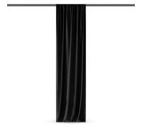 Neel Blue 4X1 Metres Backdrop Curtain, Spandex Polyester Fabric Panel, Black