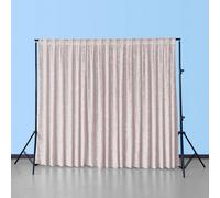 Neel Blue 4X1M Crushed Velvet Backdrop, Photography Background Blackout Curtain - Rose Gold