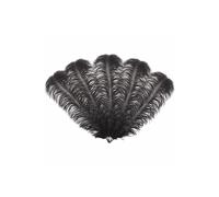 Neel Blue 50cm - 60cm Ostrich Feathers Plume, 5pcs in Black Neel Blue Black
