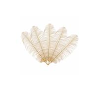 Neel Blue 50cm - 60cm Ostrich Feathers Plume, 5pcs in Gold Neel Blue Gold