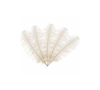 Neel Blue 50cm - 60cm Ostrich Feathers Plume, 5pcs in Ivory Neel Blue Ivory