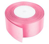 Neel Blue 50mm Baby Pink Double Sided Satin Polyester Ribbon Roll, 25 Metres