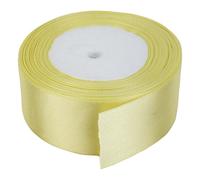 Neel Blue 50mm Canary Double Sided Satin Polyester Ribbon Roll, 25 Metres
