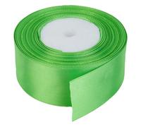 Neel Blue 50mm Green Double Sided Satin Polyester Ribbon Roll, 25 Metres