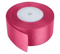 Neel Blue 50mm Hot Pink Double Sided Satin Polyester Ribbon Roll, 25 Metres