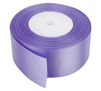 Neel Blue 50mm Lilac Purple Double Sided Satin Polyester Ribbon Roll, 25 Metres
