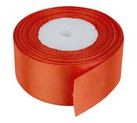 Neel Blue 50mm Orange Double Sided Satin Polyester Ribbon Roll, 25 Metres