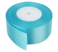 Neel Blue 50mm Sky Blue Double Sided Satin Polyester Ribbon Roll, 25 Metres