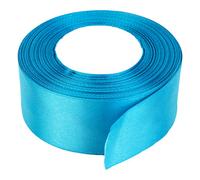 Neel Blue 50mm Turquoise Double Sided Satin Polyester Ribbon Roll, 25 Metres
