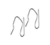 Neel Blue 50pcs Curtain Hook, Metal Drapery Track Hooks in Silver Neel Blue Silver