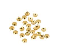 Neel Blue 50Pcs Gold Dome Head Punk Studs, Hand Pressed Rivets, 9mm