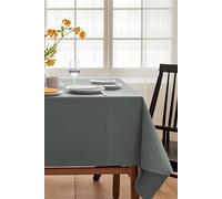 Neel Blue 55x95 Inch Polyester Fabric Water Resistand Tablecloth, Red in Grey Neel Blue Grey